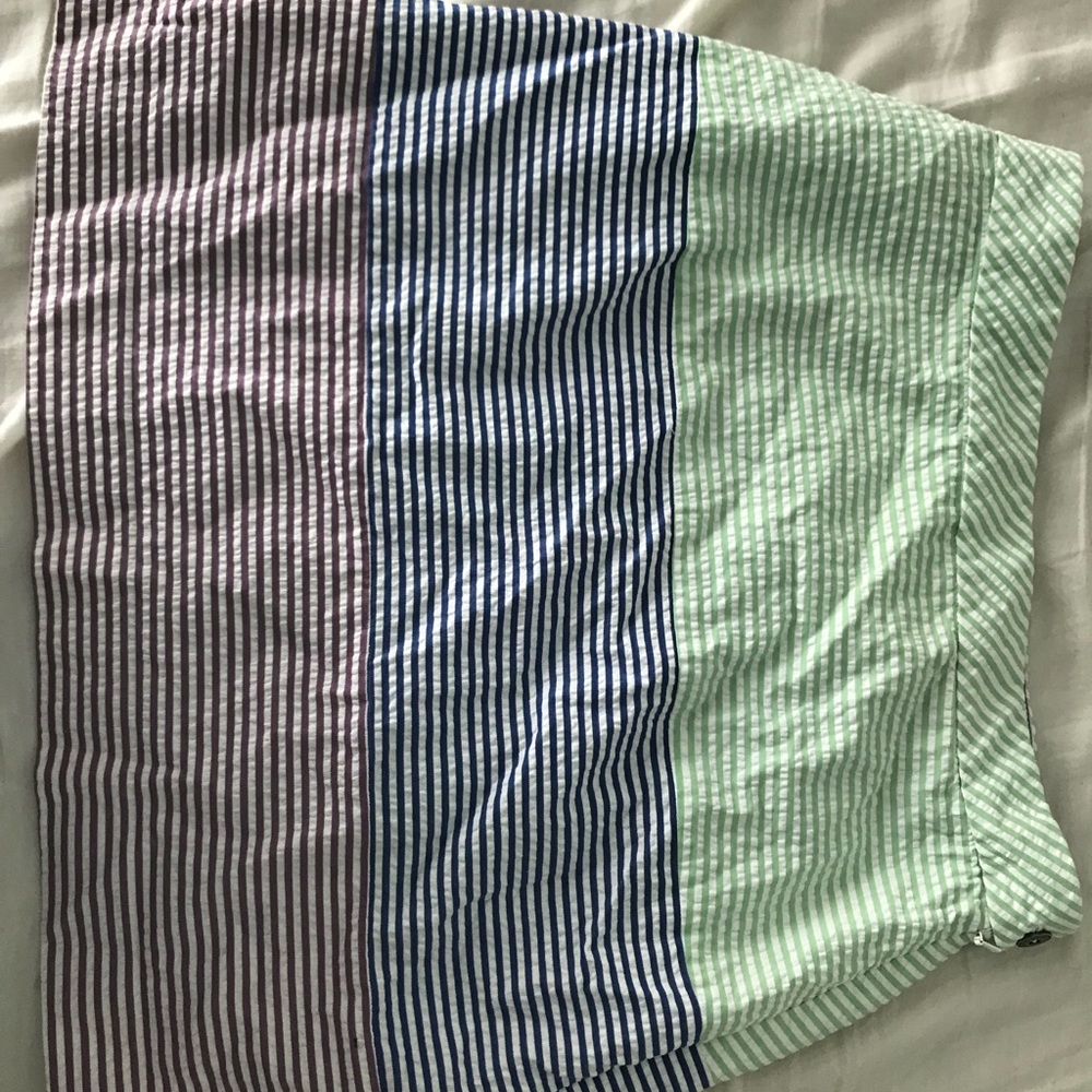 Classic Brooks Brothers Seersucker Skirt, 0